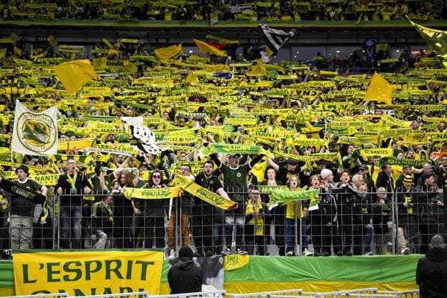 supporters de Nantes - ambiance FOOTBALL : Nantes vs Toulouse - Finale de la Coupe de France - 29 04 2023 JBAutissier Panoramic 