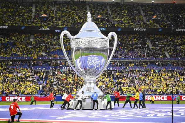 Coupe de France - protocole FOOTBALL : Nantes vs Toulouse - Finale de la Coupe de France - 29 04 2023 JBAutissier Panoramic 