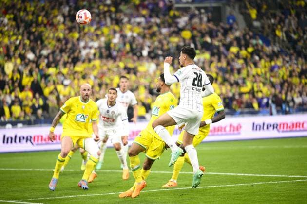 Fares Chaibi (TFC) FOOTBALL : Nantes vs Toulouse - Finale de la Coupe de France - 29 04 2023 JBAutissier Panoramic 