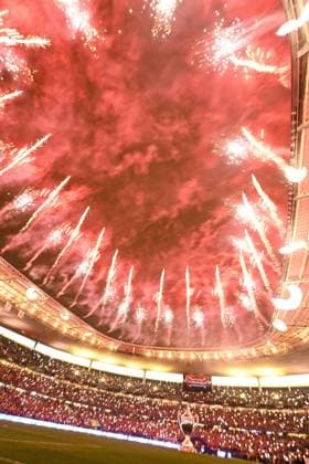 Feu d artifice de fin de match FOOTBALL : Nantes vs Toulouse - Finale de la Coupe de France - 29 04 2023 JBAutissier Panoramic 