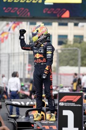 FORMULA 1 AZERBAIJAN GRAND PRIX 2023 30.04.2023, Baku City Circuit , Baku, FORMULA 1 AZERBAIJAN GRAND PRIX 2023 ,im Bild Sieger Sergio Perez (MEX), Oracle Red Bull Racing