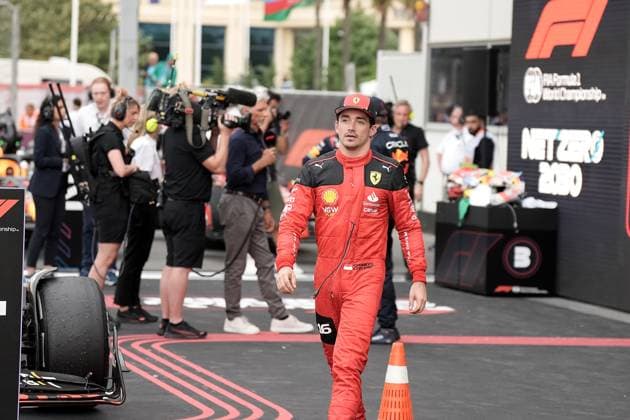 30.04.2023, Baku City Circuit , Baku, FORMULA 1 AZERBAIJAN GRAND PRIX 2023 ,im Bild 3.Platz für Charles Leclerc (MCO), Scuderia Ferrari Baku Baku City Circuit AZERBAIJAN