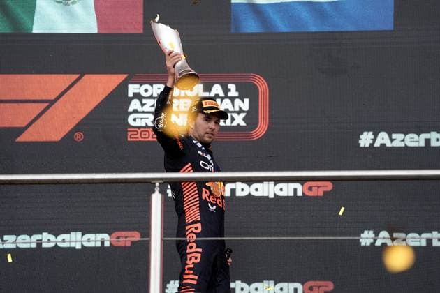 FORMULA 1 AZERBAIJAN GRAND PRIX 2023 30.04.2023, Baku City Circuit , Baku, FORMULA 1 AZERBAIJAN GRAND PRIX 2023 ,im Bild Sieger Sergio Perez (MEX), Oracle Red Bull Racing