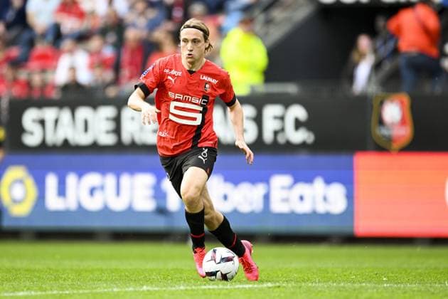 Lovro Majer (Rennes FC) FOOTBALL : Rennes vs Angers - Ligue 1 - 30 04 2023 JBAutissier Panoramic 