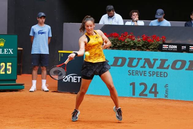 Daria Kasatkina (RUS), APRIL 30, 2023 - Tennis : Daria Kasatkina during singles round of 32 match against Lesia Tsurenko on the WTA, Tennis Damen 1000 tournaments Mutua Madrid Open tennis tournament at the Caja Magica in Madrid, Spain. Noxthirdxpartyxsales  (217252863)