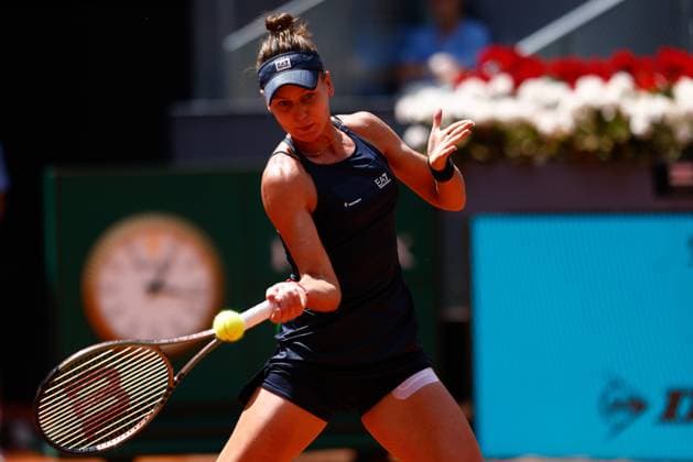 May 3, 2023, MADRID, MADRID, SPAIN: Veronika Kudermetova of Russia in action against Jessica Pegula of United States during the Mutua Madrid Open 2023 celebrated at Caja Magica on May 03, 2023 in Madrid, Spain. MADRID SPAIN - ZUMAa181 20230503_zaa_a181_031 Copyright: xOscarxJ.xBarrosox