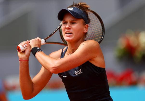 Mandatory Credit: Photo by Ella Ling Shutterstock (13895877l) Veronika Kudermatova of Russia in action Mutua Madrid Open, Day 10, Tennis, La Caja Magica, Madrid, Spain - 03 May 2023 Mutua Madrid Open, Day 10, Tennis, La Caja Magica, Madrid, Spain - 03 May 2023 Copyright: xEllaxLing Shutterstockx 13895877l