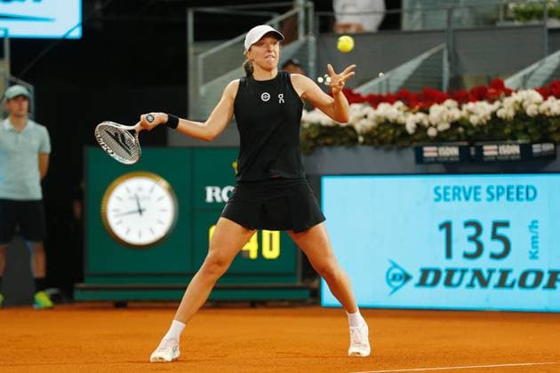 Iga Swiatek (POL), MAY 4, 2023 - Tennis : Iga Swiatek during singles semi-final match against Veronika Kudermetova on the WTA, Tennis Damen 1000 tournaments Mutua Madrid Open tennis tournament at the Caja Magica in Madrid, Spain. Noxthirdxpartyxsales  (217572843)
