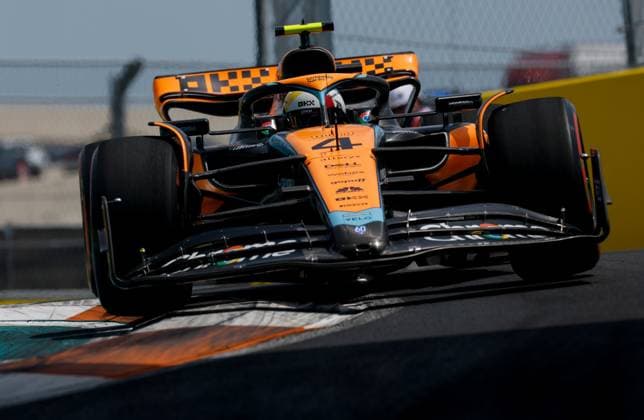 4 Lando Norris (GBR, McLaren F1 Team), F1 Grand Prix of Miami at Miami International Autodrome on May 5, 2023 in Miami, United States of America. (Photo by HOCH ZWEI) Miami United States of America