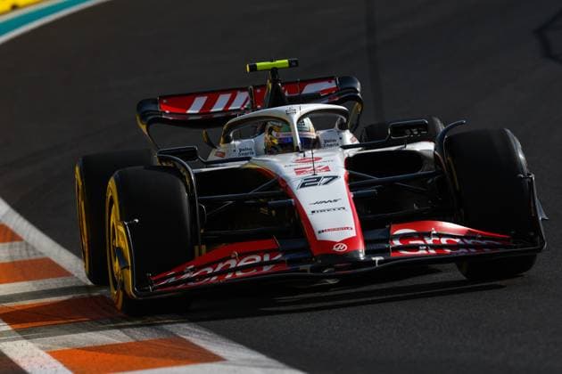 27 Nico Hulkenberg (DEU, MoneyGram Haas F1 Team), F1 Grand Prix of Miami at Miami International Autodrome on May 6, 2023 in Miami, United States of America. (Photo by HOCH ZWEI) Miami United States of America