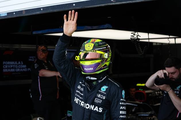 44 Lewis Hamilton (GBR, Mercedes-AMG Petronas F1 Team), F1 Grand Prix of Miami at Miami International Autodrome on May 6, 2023 in Miami, United States of America. (Photo by HOCH ZWEI) Miami United States of America