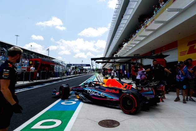 11 Sergio Perez (MEX, Oracle Red Bull Racing), F1 Grand Prix of Miami at Miami International Autodrome on May 6, 2023 in Miami, United States of America. (Photo by HOCH ZWEI) Miami United States of America