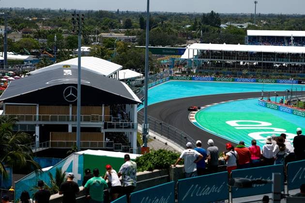 16 Charles Leclerc (MCO, Scuderia Ferrari), F1 Grand Prix of Miami at Miami International Autodrome on May 6, 2023 in Miami, United States of America. (Photo by HOCH ZWEI) Miami United States of America