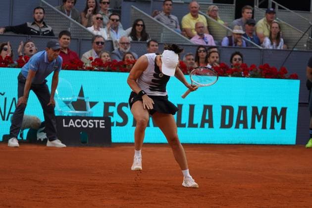 Iga Swiatek (POL) vs Aryna Sabalenka (BY) during the women s tennis final of the Mutua Madrid Open, Madrid May 06, 2023 Cordon Press
