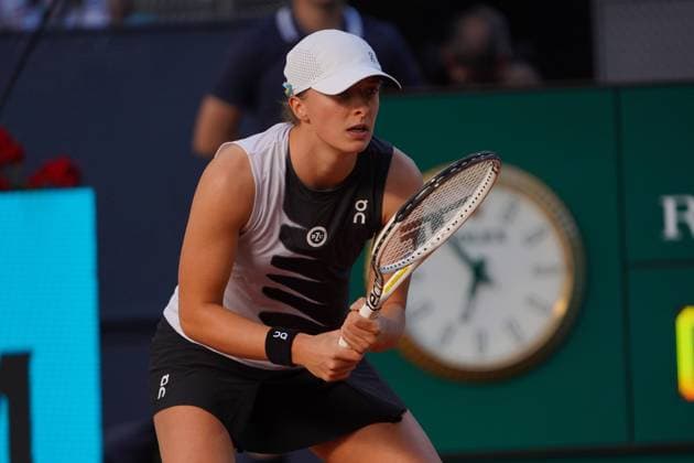 Iga Swiatek (POL) vs Aryna Sabalenka (BY) during the women s tennis final of the Mutua Madrid Open, Madrid May 06, 2023 Cordon Press