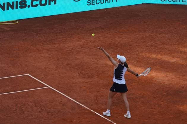 Iga Swiatek (POL) vs Aryna Sabalenka (BY) during the women s tennis final of the Mutua Madrid Open, Madrid May 06, 2023 Cordon Press