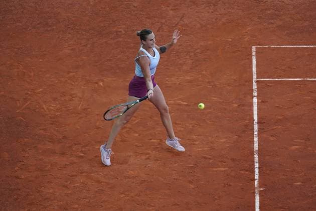 Iga Swiatek (POL) vs Aryna Sabalenka (BY) during the women s tennis final of the Mutua Madrid Open, Madrid May 06, 2023 Cordon Press