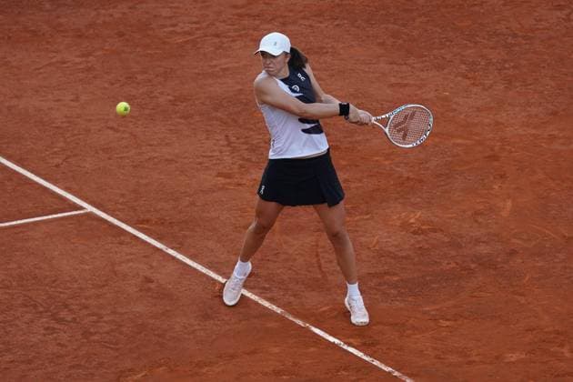 Iga Swiatek (POL) vs Aryna Sabalenka (BY) during the women s tennis final of the Mutua Madrid Open, Madrid May 06, 2023 Cordon Press