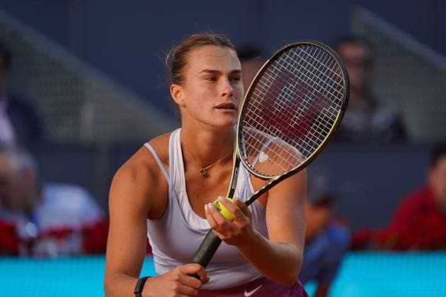 Iga Swiatek (POL) vs Aryna Sabalenka (BY) during the women s tennis final of the Mutua Madrid Open, Madrid May 06, 2023 Cordon Press