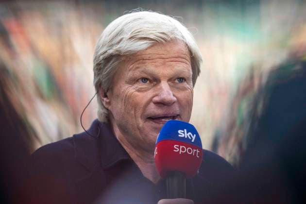 Fußball: 1. Liga, Saison 2022 2023, 31. Spieltag, SV Werder Bremen - FC Bayern München am 06.05.2023 in Bremen. Münchens Vorstandsvorsitzender Oliver Kahn gibt Sky ein Interview. WICHTIGER HINWEIS: Gemäß den Vorgaben der DFL Deutsche Fußball Liga bzw. des DFB Deutscher Fußball-Bund ist es untersagt, in dem Stadion und oder vom Spiel angefertigte Fotoaufnahmen in Form von Sequenzbildern und oder videoähnlichen Fotostrecken zu verwerten bzw. verwerten zu lassen. Copyright: xKirchner DavidxInderliedx
