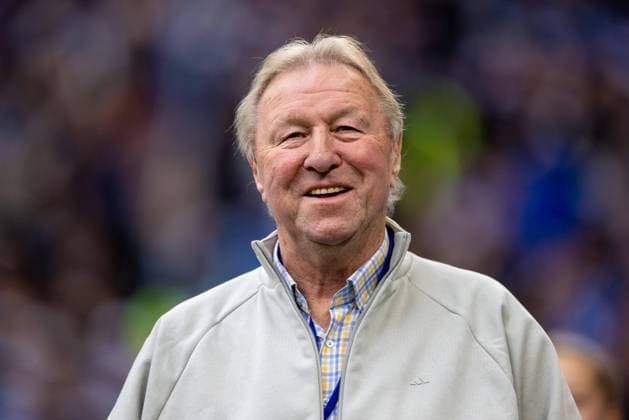 Hamburg, 5. Mai 2023 - Fußball, 2. Bundesliga 2022 23, Hamburger SV - SC Paderborn 07: Horst Hrubesch (Hamburger SV, Direktor Nachwuchs) DFL REGULATIONS PROHIBIT ANY USE OF PHOTOGRAPHS AS IMAGE SEQUENCES AND OR QUASI-VIDEO. *** Hamburg, 5 May 2023 Football, 2 Bundesliga 2022 23, Hamburger SV SC Paderborn 07 Horst Hrubesch Hamburger SV, Director Junior DFL REGULATIONS PROHIBIT ANY USE OF PHOTOGRAPHS AS IMAGE SEQUENCES AND OR QUASI VIDEO