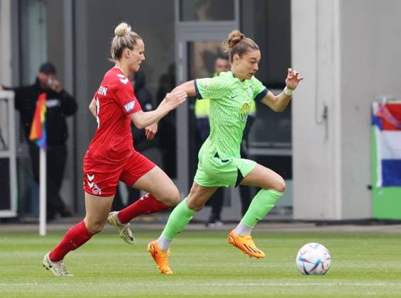 VfL Wolfsburg Frauen vs 1. FC Köln Wolfsburg, 07.05.2023, Fußball, Frauen, Saison 22 23, Flyeralarm Bundesliga, 19. Spieltag, VfL Wolfsburg vs 1. FC Köln, Bild zeigt: Felicitas Rauch (Vfl, 13) Wolfsburg