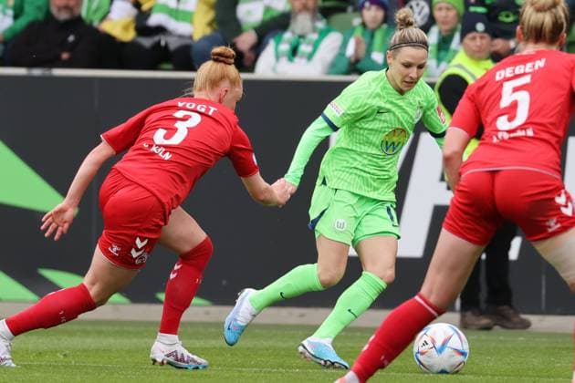 VfL Wolfsburg Frauen vs 1. FC Köln Wolfsburg, 07.05.2023, Fußball, Frauen, Saison 22 23, Flyeralarm Bundesliga, 19. Spieltag, VfL Wolfsburg vs 1. FC Köln, Bild zeigt: Svenja Huth (VfL, 10) Wolfsburg