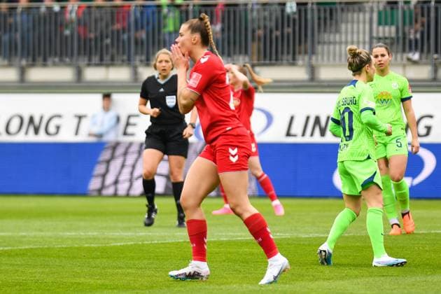Fußball I Frauen I Saison 2022-2023 I 19. Spieltag I VfL Wolfsburg - 1. FC Köln I 07.05.2023 Schrammte knapp am Torerfolg vorbei: Selina Cerci (29, 1. FC Köln) Wolfsburg AOK Stadion Niedersachsen Deutschland Copyright: xLobeca InesxHähnelx