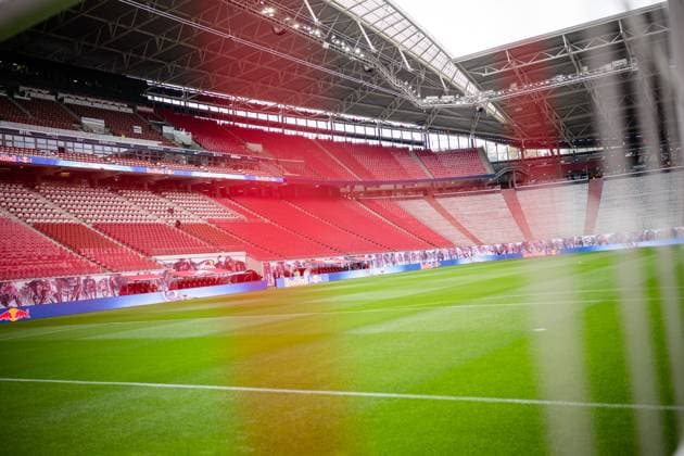 Stadionansicht. Fussball 1. Bundesliga, 30. Spieltag: RB Leipzig - TSG 1899 Hoffenheim. 29. April 2023: Leipzig, Red Bull Arena. RB Leipzig - TSG 1899 Hoffenheim