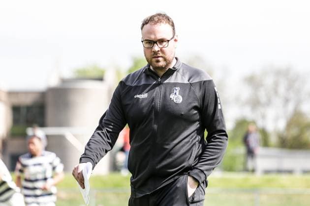 Fussball, A-Junioren Bundesliga Saison 2022 2023 Sonderspielrunde Gruppe A 1.Spieltag MSV Duisburg U19 - TSG 1899 Hoffenheim U19 07.05.2023, Trainingsgelände MSV Duisburg Alexander Weber (CO Trainer MSV Duisburg) Duisburg Trainingsgelände MSV Duisburg Nordrhein-Westfahlen Deutschland