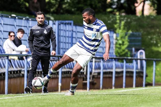 Fussball, A-Junioren Bundesliga Saison 2022 2023 Sonderspielrunde Gruppe A 1.Spieltag MSV Duisburg U19 - TSG 1899 Hoffenheim U19 07.05.2023, Trainingsgelände MSV Duisburg Duisburg Trainingsgelände MSV Duisburg Nordrhein-Westfahlen Deutschland