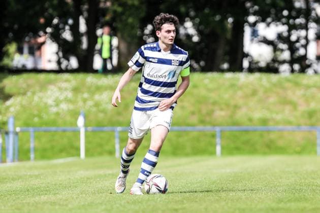 Fussball, A-Junioren Bundesliga Saison 2022 2023 Sonderspielrunde Gruppe A 1.Spieltag MSV Duisburg U19 - TSG 1899 Hoffenheim U19 07.05.2023, Trainingsgelände MSV Duisburg Duisburg Trainingsgelände MSV Duisburg Nordrhein-Westfahlen Deutschland