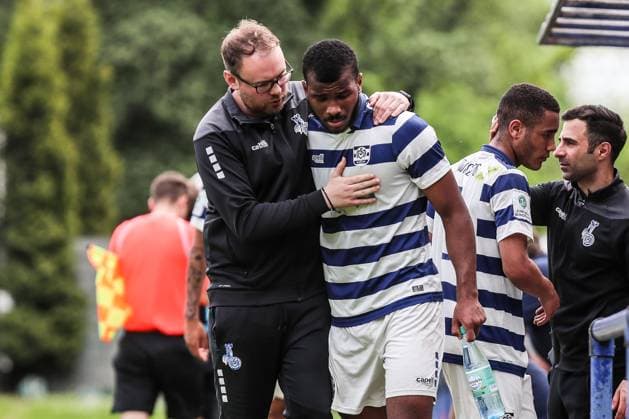 Fussball, A-Junioren Bundesliga Saison 2022 2023 Sonderspielrunde Gruppe A 1.Spieltag MSV Duisburg U19 - TSG 1899 Hoffenheim U19 07.05.2023, Trainingsgelände MSV Duisburg Duisburg Trainingsgelände MSV Duisburg Nordrhein-Westfahlen Deutschland