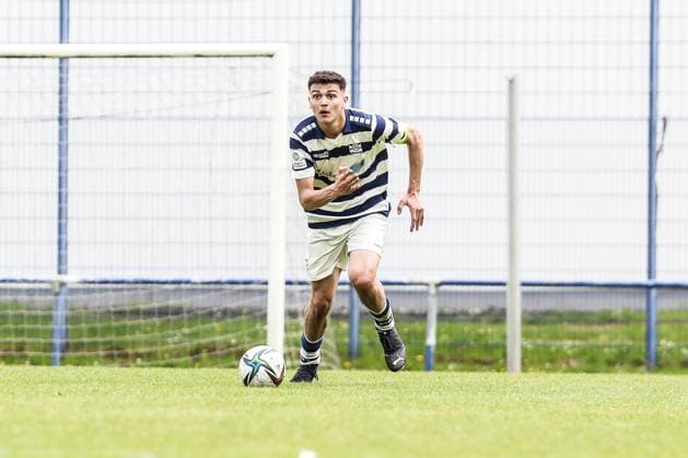 Fussball, A-Junioren Bundesliga Saison 2022 2023 Sonderspielrunde Gruppe A 1.Spieltag MSV Duisburg U19 - TSG 1899 Hoffenheim U19 07.05.2023, Trainingsgelände MSV Duisburg Duisburg Trainingsgelände MSV Duisburg Nordrhein-Westfahlen Deutschland