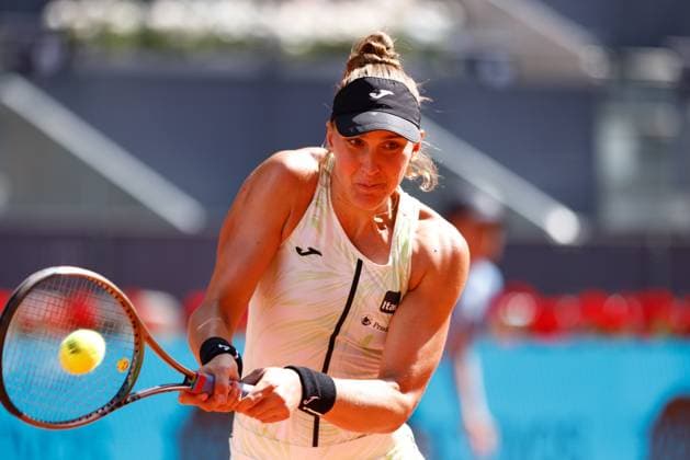 May 7, 2023, MADRID, MADRID, SPAIN: Beatriz Haddad Maia of Brazil plays doubles with Victoria Azarenka of Belarus against Coco Gauff and Jessica Pegula of United States during the Doubles Final Women match during Mutua Madrid Open 2023 celebrated at Caja Magica on May 07, 2023 in Madrid, Spain. MADRID SPAIN - ZUMAa181 20230507_zaa_a181_117 Copyright: xOscarxJ.xBarrosox