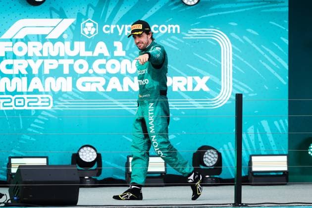 14 Fernando Alonso (ESP, Aston Martin Aramco Cognizant F1 Team), F1 Grand Prix of Miami at Miami International Autodrome on May 7, 2023 in Miami, United States of America. (Photo by HOCH ZWEI) Miami United States of America