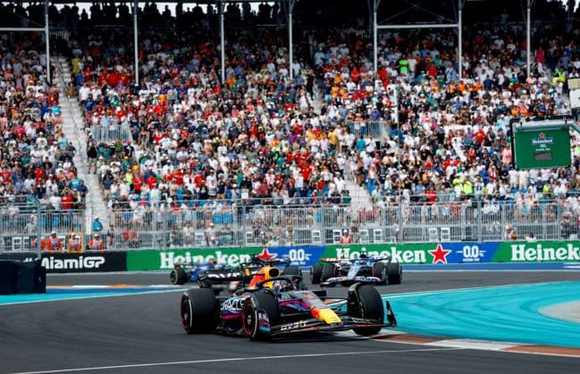 1 Max Verstappen (NLD, Oracle Red Bull Racing), F1 Grand Prix of Miami at Miami International Autodrome on May 7, 2023 in Miami, United States of America. (Photo by HOCH ZWEI) Miami United States of America