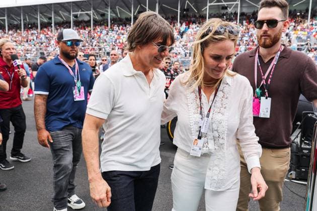 Tom Cruise, portrait during the Formula 1 Crypto.com Miami Grand Prix 2023, 5th round of the 2023 Formula One World Championship, WM, Weltmeisterschaft from May 05 to 07, 2023 on the Miami International Autodrome, in Miami Gardens, Florida, United States of America - F1 - MIAMI GRAND PRIX 2023 - RACE DPPI Panoramic  00122011_AV3_2435