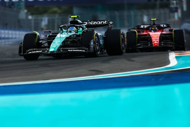 14 Fernando Alonso (ESP, Aston Martin Aramco Cognizant F1 Team), F1 Grand Prix of Miami at Miami International Autodrome on May 7, 2023 in Miami, United States of America. (Photo by HOCH ZWEI) Miami United States of America