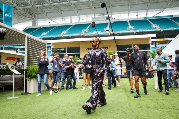 44 Lewis Hamilton (GBR, Mercedes-AMG Petronas F1 Team), F1 Grand Prix of Miami at Miami International Autodrome on May 7, 2023 in Miami, United States of America. (Photo by HOCH ZWEI) Miami United States of America