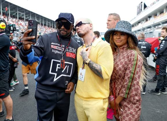 William James Adams Jr. aka. Will.i.am, Jose Alvaro Osorio Balvin aka J Balvin, F1 Grand Prix of Miami at Miami International Autodrome on May 7, 2023 in Miami, United States of America. (Photo by HOCH ZWEI) Miami United States of America