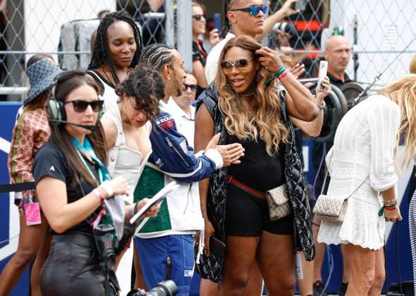 Christopher Brian Bridges aka. Ludacris, Serena Williams, F1 Grand Prix of Miami at Miami International Autodrome on May 7, 2023 in Miami, United States of America. (Photo by HOCH ZWEI) Miami United States of America