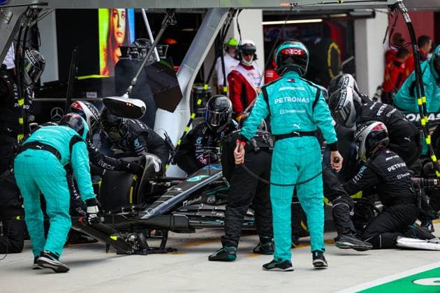 63 George Russell (GBR, Mercedes-AMG Petronas F1 Team), F1 Grand Prix of Miami at Miami International Autodrome on May 7, 2023 in Miami, United States of America. (Photo by HOCH ZWEI) Miami United States of America
