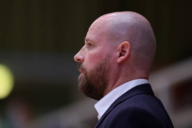xxkeikkaxx 20230505 Korisliiga Seagulls âÄ Karhu Basket. Kuvassa Jussi Laakso Tomi Natri All Over Press