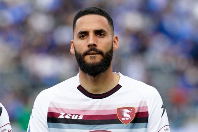 Dylan Bronn of US Salernitana looks on during the Serie A match between Empoli and US Salernitana 1919 at Stadio Carlo Castellani, Empoli, Italy on 8 May 2023. Photo by Giuseppe Maffia. Empoli Stadio Carlo Castellani Empoli Italy Copyright: xGiuseppexMaffiax SP24-641-109