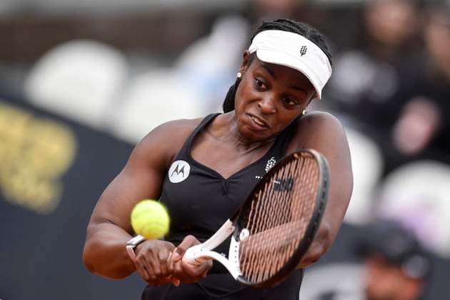 Sport Bilder des Tages Sloane Stephens of United States of America during her match against Nadia Podoroska of Argentina at the Internazionali BNL d Italia tennis tournament at Foro Italico in Rome, Italy on May 10th, 2023. antoniettaxbaldassarre
