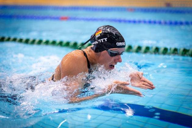 Schwimmen Berlin 11.05.2023 Paraschwimmen Para Schwimmen IDM 2023 Verena Schott (GER)