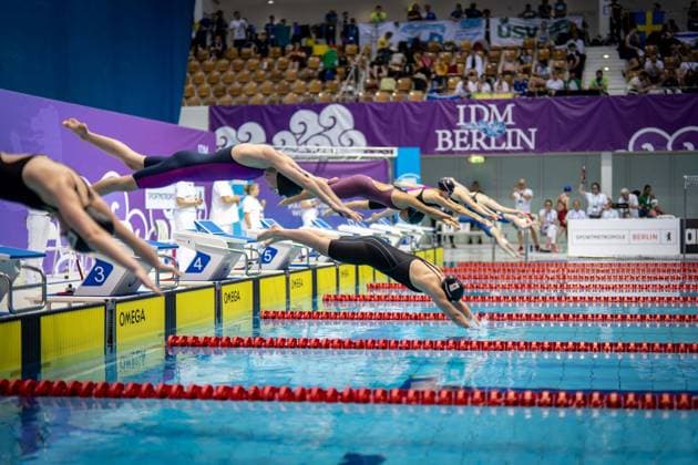 Schwimmen Berlin 11.05.2023 Paraschwimmen Para Schwimmen IDM 2023 start Feature