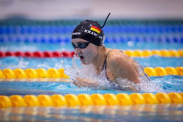 Schwimmen Berlin 11.05.2023 Paraschwimmen Para Schwimmen IDM 2023 Elena Krawzow (GER)