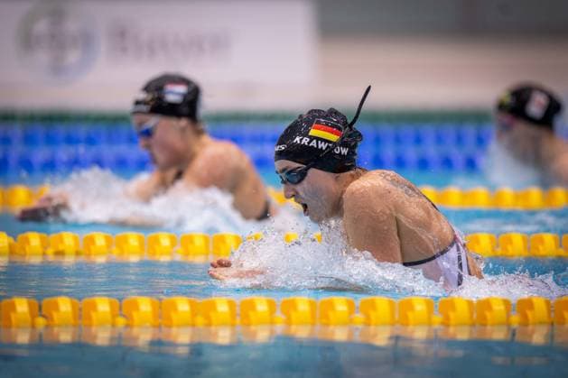 Schwimmen Berlin 11.05.2023 Paraschwimmen Para Schwimmen IDM 2023 Elena Krawzow (GER)